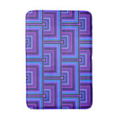 青と紫の四角はかりで測 バスマット (正面縦)