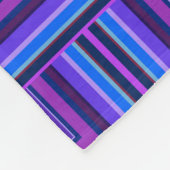 青と紫の四角はかりで測 フリースブランケット (角)