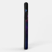 青と紫の宇宙フラクタルiphoneケース Case-Mate iPhoneケース (裏面/右)