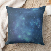 青と紫の宇宙宇宙画像 クッション (ブランケット)