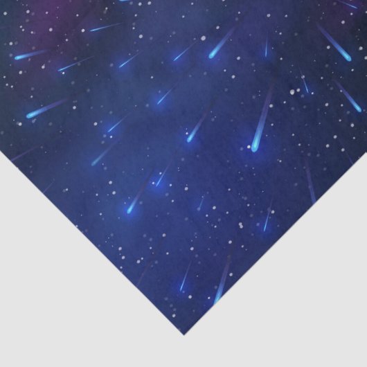 青と紫の宇宙射撃、 発砲スター銀河系 薄葉紙 (詳細)