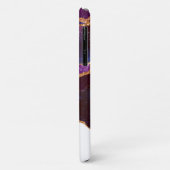 青と紫の宇宙&星と金ゴールドリボン Case-Mate iPhoneケース (裏面/左)