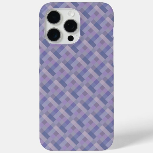 青と紫の幾何学模様の織物 Case-Mate iPhoneケース (裏面)