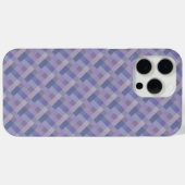 青と紫の幾何学模様の織物 Case-Mate iPhoneケース (裏面 (横))