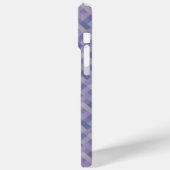 青と紫の幾何学模様の織物 Case-Mate iPhoneケース (裏面 / 左)