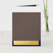 青と紫の抽象芸術シェイプがブレンド 箔グリーティングカード (正面)