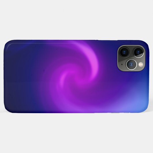 青と紫の抽象芸術背景 Case-Mate iPhoneケース (裏面(横))