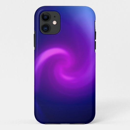 青と紫の抽象芸術背景 Case-Mate iPhoneケース (裏面)