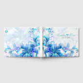 青と紫の抽象芸術 ゲストブック (全面)