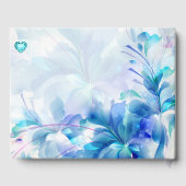 青と紫の抽象芸術 ゲストブック (裏面)