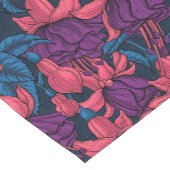 青と紫の明るい赤紫色 ショートテーブルランナー (コーナー)