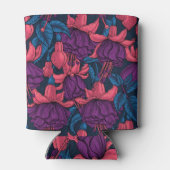 青と紫の明るい赤紫色 缶クーラー (裏面)