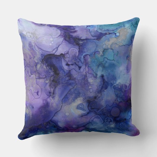 青と紫の枕 クッション (裏面)