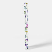 青と紫の水彩画の野の花 Case-Mate iPhoneケース (裏面 / 左)