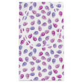 青と紫の水色のイースターエッグ スモールペーパーバッグ (裏面)