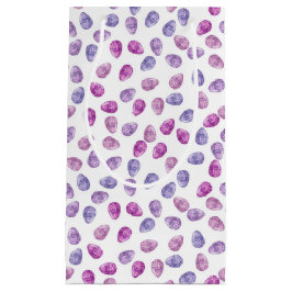 青と紫の水色のイースターエッグ スモールペーパーバッグ