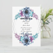 青と紫の水色フローラ セーブザデート (スタンド正面)