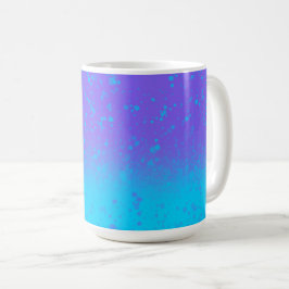 青と紫の海の霧 ミニマリストアート コーヒーマグカップ
