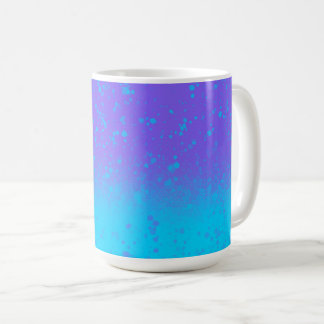 青と紫の海の霧 ミニマリストアート コーヒーマグカップ