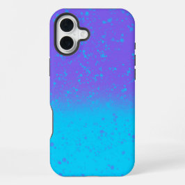 青と紫の海の霧 ミニマリストアート iPhone 16 PLUSケース