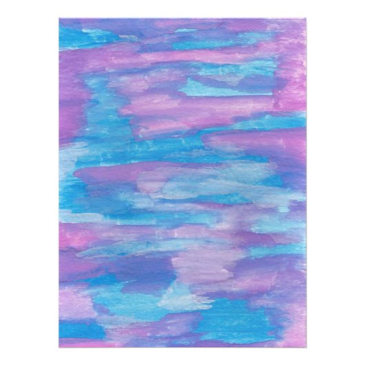 青と紫の渦巻き抽象芸術アート フォトプリント            (正面)