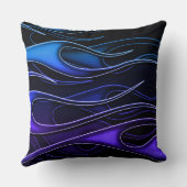 青と紫の炎 クッション (裏面)