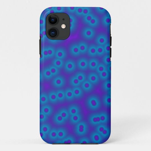 青と紫の点 Case-Mate iPhoneケース (裏面)