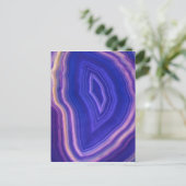 青と紫の瑪瑙のはがき ポストカード (スタンド正面)