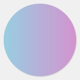 青と紫の色のグラデーショングラデーションステッカー ラウンドシール