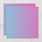 青と紫の色のグラデーショングラデーション招待状 招待状 (正面/裏面)