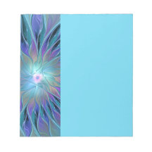 青と紫の花の夢の抽象的なフラクタルアート