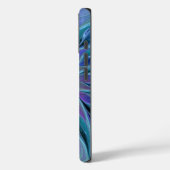 青と紫の花の夢の抽象的なフラクタルアート Case-Mate iPhoneケース (裏面 / 左)