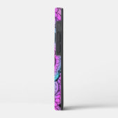 青と紫の花の落書き Case-Mate iPhoneケース (裏面 / 左)