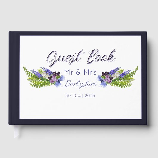 青と紫の花  ゲストブック (正面)