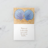青と紫の貝殻 感謝カード (内部)