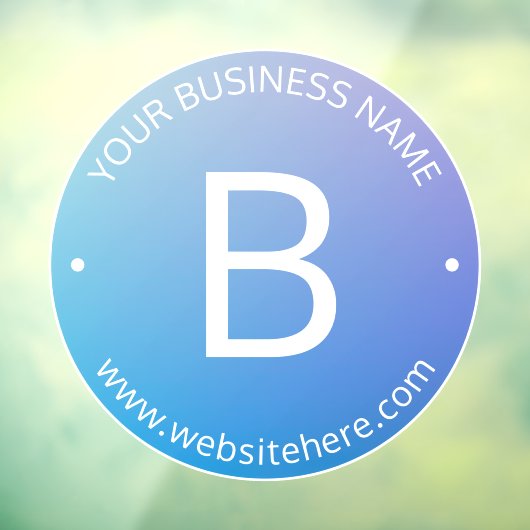 青と紫の退色(編集可能グラデーション文字) ウィンドウサイン (シート3)