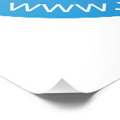 青と紫の退色(編集可能グラデーション文字) ポスター (コーナー)