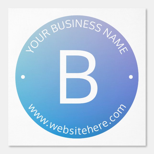 青と紫の退色(編集可能グラデーション文字) 壁紙 (正面)