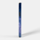 青と紫の銀河デジタル iPhoneケース (右側面)