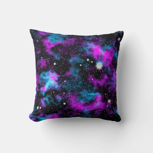 青と紫の銀河系コズミック クッション (正面)