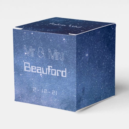 青と紫の銀河系結婚ズ フェイバーボックス (正面サイド)