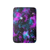 青と紫の銀河系 バスマット (正面縦)
