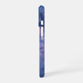 青と紫の銀河 iPhone 16ケース (左側面)