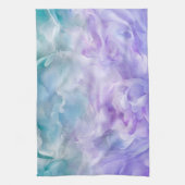青と紫の雲の渦巻き キッチンタオル (縦)