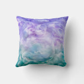 青と紫の雲の渦巻き クッション (裏面)