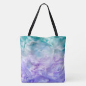 青と紫の雲の渦巻き トートバッグ (裏面)