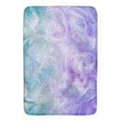 青と紫の雲の渦巻き バスマット (正面縦)
