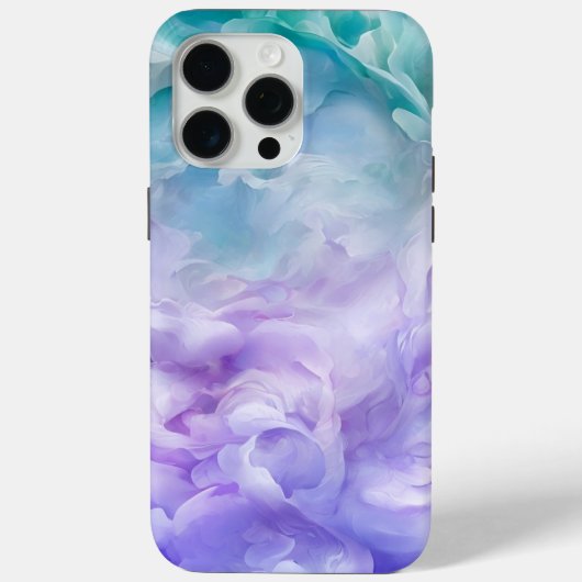 青と紫の雲の渦巻き Case-Mate iPhoneケース (裏面)