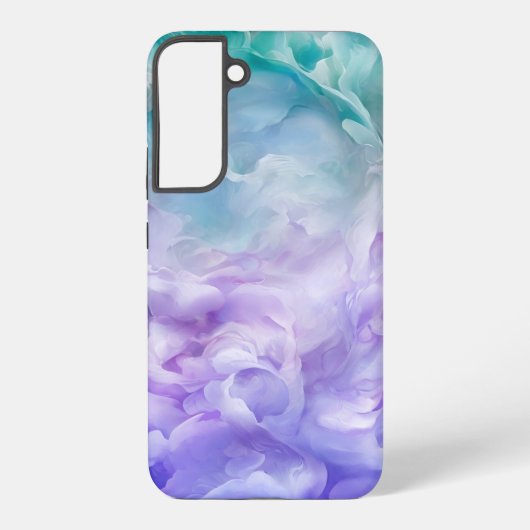 青と紫の雲の渦巻き SAMSUNG GALAXYケース (裏面)