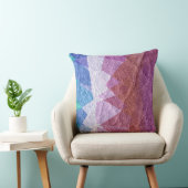 青と紫の革 クッション (椅子)